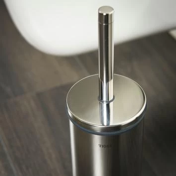 Tiger Boston toiletborstelgarnituur RVS glans Tiger Boston Toiletborstelgarnituur RVS Glans -Gamma Badkamer Winkel 123 7399