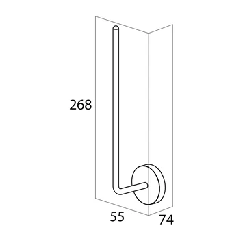 Handson reserverolhouder Smart Chroom Handson Reserverolhouder Smart Chroom -Gamma Badkamer Winkel 123 7424