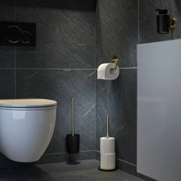 Tiger Tune toiletrolhouder messing/zwart Tiger Tune Toiletrolhouder Messing/zwart -Gamma Badkamer Winkel 123 7456