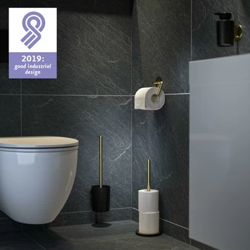 Tiger Tune toiletrolhouder messing/zwart Tiger Tune Toiletrolhouder Messing/zwart -Gamma Badkamer Winkel 123 7457