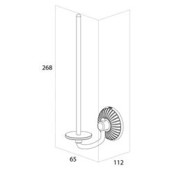 Tiger Reserverolhouder Ivy Chroom/wit Hangend 7 Tiger Reserverolhouder Ivy Chroom/wit Hangend -Gamma Badkamer Winkel 123 7469