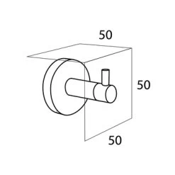 Tiger Haak Boston Groot Geborsteld RVS 4 Tiger Haak Boston Groot Geborsteld RVS -Gamma Badkamer Winkel 123 7494