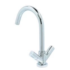 Aqualino Keukenkraan Fortore 2-knops Chroom -Gamma Badkamer Winkel 123 754