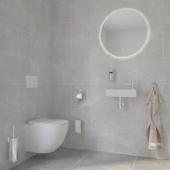 Marho Reserverolhouder Luxor Chroom 4 Marho Reserverolhouder Luxor Chroom -Gamma Badkamer Winkel 123 7599