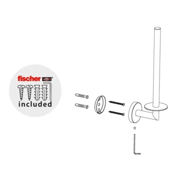 Marho Reserverolhouder Luxor chroom Marho Reserverolhouder Luxor Chroom -Gamma Badkamer Winkel 123 7602