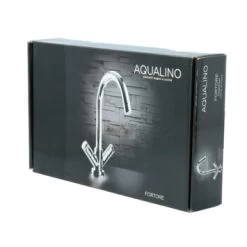 Aqualino Keukenkraan Fortore 2-knops Chroom -Gamma Badkamer Winkel 123 761