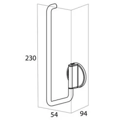 Tiger Reserverolhouder Tune RVS -Gamma Badkamer Winkel 123 7611