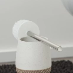 Sealskin Toiletborstel Met Houder Braid Wit -Gamma Badkamer Winkel 123 7621