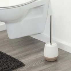 Sealskin Toiletborstel Met Houder Braid Wit -Gamma Badkamer Winkel 123 7622