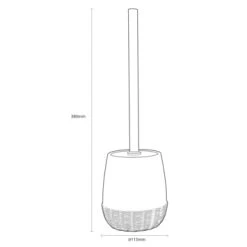 Sealskin Toiletborstel Met Houder Braid Wit -Gamma Badkamer Winkel 123 7625