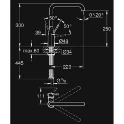GROHE Keukenkraan Essence L-size Met Hendel Chroom -Gamma Badkamer Winkel 123 772