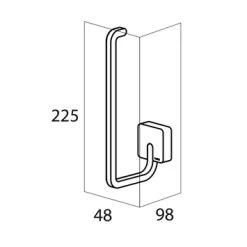 Tiger Reserverolhouder Impuls Hangend RVS 5 Tiger Reserverolhouder Impuls Hangend RVS -Gamma Badkamer Winkel 123 7778