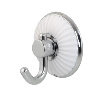 Tiger haak Ivy chroom met wit Tiger Haak Ivy Chroom Met Wit -Gamma Badkamer Winkel 123 7784