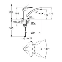 Grohe Quickfix Keukenkraan Start Lage Uitloop Supersteel -Gamma Badkamer Winkel 123 78