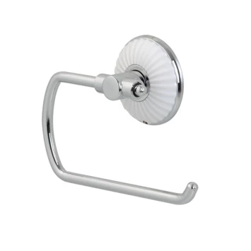 Tiger WC-rolhouder Ivy chroom/wit Tiger WC-rolhouder Ivy Chroom/wit -Gamma Badkamer Winkel 123 7800