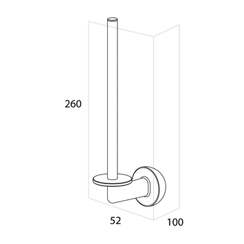 Tiger reserverolhouder Cooper RVS/zwart Tiger Reserverolhouder Cooper RVS/zwart -Gamma Badkamer Winkel 123 7822