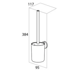 Tiger Toiletborstelhouder Urban Hangend Zwart -Gamma Badkamer Winkel 123 7848