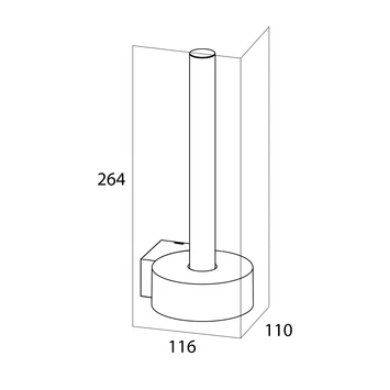 Tiger Reserverolhouder Nomad Hangend Zwart Tiger Reserverolhouder Nomad Hangend Zwart -Gamma Badkamer Winkel 123 7891