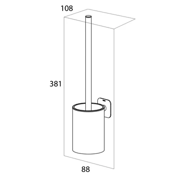 Tiger Toiletborstelhouder Colar Hangend Chroom Tiger Toiletborstelhouder Colar Hangend Chroom -Gamma Badkamer Winkel 123 7929