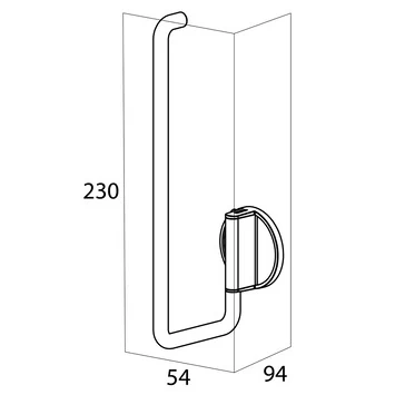Tiger reserverolhouder Tune Messing Zwart Tiger Reserverolhouder Tune Messing Zwart -Gamma Badkamer Winkel 123 7938