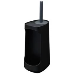 Tiger Toiletborstelhouder Tess Met Opbergvak Staand Zwart/antraciet -Gamma Badkamer Winkel 123 7960