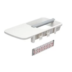 Tiger Toiletrolhouder TESS Met Planchet Wit/lichtgrijs -Gamma Badkamer Winkel 123 7977