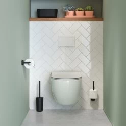 Tiger Toiletrolhouder Carv Zonder Klep Zwart -Gamma Badkamer Winkel 123 7986