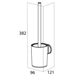 Tiger Tune Wc-borstelhouder Hangend RVS -Gamma Badkamer Winkel 123 8006