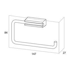 Tiger Toiletrolhouder Cliqit Donkergrijs RVS 5 Tiger Toiletrolhouder Cliqit Donkergrijs RVS -Gamma Badkamer Winkel 123 8010