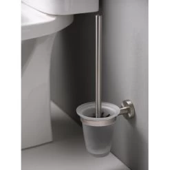 Haceka Toiletborstelhouder Kosmos Tec Hangend RVS Met Matglazen Pot 4 Haceka Toiletborstelhouder Kosmos Tec Hangend RVS Met Matglazen Pot -Gamma Badkamer Winkel 123 8032
