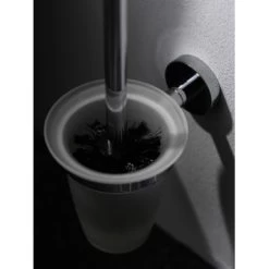 Haceka Toiletborstelhouder Kosmos Tec Hangend Chroom Met Matglazen Pot -Gamma Badkamer Winkel 123 8036