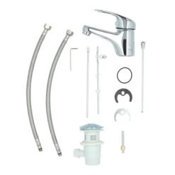 Handson Wastafelkraan Ralph Met Waste Chroom -Gamma Badkamer Winkel 123 804