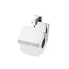Haceka Toiletrolhouder Edge Met Klep Chroom -Gamma Badkamer Winkel 123 8043