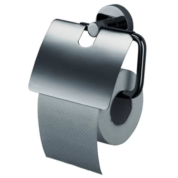 Haceka Toiletrolhouder Kosmos Tec met Klep RVS Haceka Toiletrolhouder Kosmos Tec Met Klep RVS -Gamma Badkamer Winkel 123 8046
