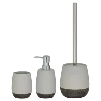 Sealskin Toiletborstel met houder Braid Lichtgrijs Sealskin Toiletborstel Met Houder Braid Lichtgrijs -Gamma Badkamer Winkel 123 8165