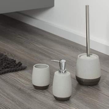 Sealskin Toiletborstel met houder Braid Lichtgrijs Sealskin Toiletborstel Met Houder Braid Lichtgrijs -Gamma Badkamer Winkel 123 8168