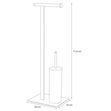 Sealskin Toiletrek Brix Metaal Wit Sealskin Toiletrek Brix Metaal Wit -Gamma Badkamer Winkel 123 8181