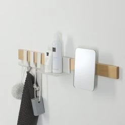 Sealskin Kapstok Met Spiegel Brix Wit 5 Sealskin Kapstok Met Spiegel Brix Wit -Gamma Badkamer Winkel 123 8207