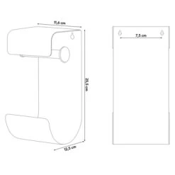 Sealskin WC-rolhouder Brix Metaal Wit -Gamma Badkamer Winkel 123 8237