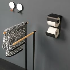 Sealskin Haak Met Spiegel Brix Zwart 6 Sealskin Haak Met Spiegel Brix Zwart -Gamma Badkamer Winkel 123 8244