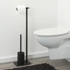 Sealskin Toiletrek Brix Metaal Zwart 7 Sealskin Toiletrek Brix Metaal Zwart -Gamma Badkamer Winkel 123 8254