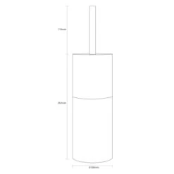 Sealskin Toiletborstelhouder Doppio Ecru 9 Sealskin Toiletborstelhouder Doppio Ecru -Gamma Badkamer Winkel 123 8274