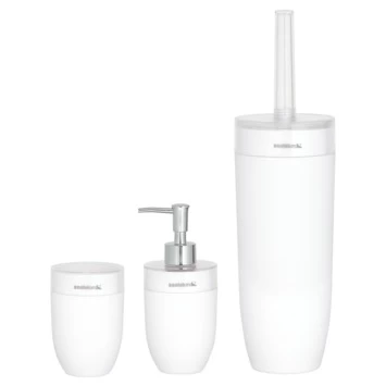 Sealskin Toiletborstel met houder Bloom Wit Sealskin Toiletborstel Met Houder Bloom Wit -Gamma Badkamer Winkel 123 8305