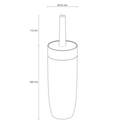 Sealskin Toiletborstel Met Houder Bloom Wit 8 Sealskin Toiletborstel Met Houder Bloom Wit -Gamma Badkamer Winkel 123 8310