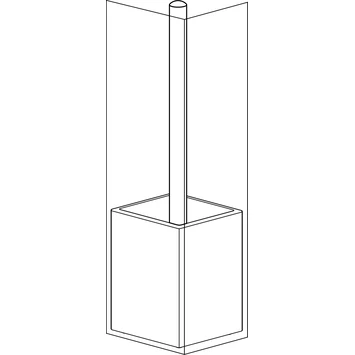 Tiger Toiletborstelhouder Cura Wit SEALSKIN Tiger Toiletborstelhouder Cura Wit -Gamma Badkamer Winkel 123 8325