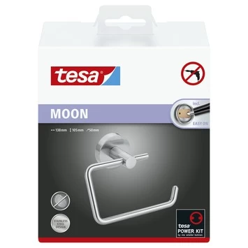 Tesa Toiletrolhouder Moon Tesa Toiletrolhouder Moon -Gamma Badkamer Winkel 123 8424