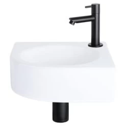 Differnz Cleo Hoekfontein Wit 30X30X10 Cm -Gamma Badkamer Winkel 123 8489