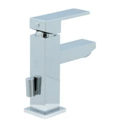 Aqualino Wastafelkraan Panaro Met Hendel En Waste Chroom -Gamma Badkamer Winkel 123 849