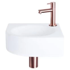 Differnz Cleo Hoekfontein Wit 30X30X10 Cm -Gamma Badkamer Winkel 123 8490