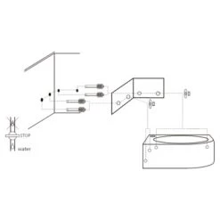 Differnz Cleo Hoekfontein Wit 30X30X10 Cm -Gamma Badkamer Winkel 123 8492